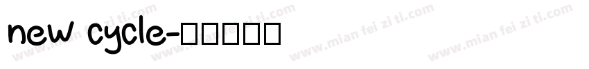 new cycle字体转换